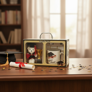 24pcs/<b>set</b> 11"x4"x7" Bear Graduation <b>Mug</b> Personal Gift <b>Set</b> Model 378324 - Product Image 3