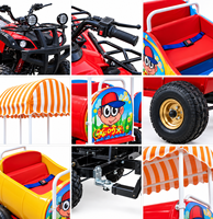 Promotion : Quad 4 roues 150cc/200cc, moteur 4 temps, châssis en acier, toit de protection, capacité 6-8 passagers, 300-400KG