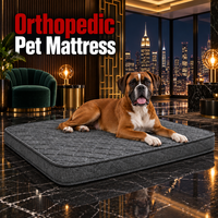 Lit pour animaux de compagnie imperméable en tissu technologique écologique avec coussin en mousse à mémoire de forme pour chien, housse incluse, lit pour chien haut de gamme personnalisé