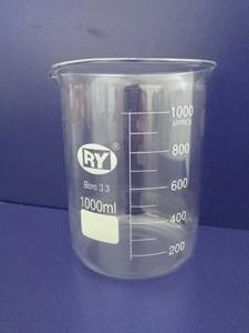 उच्च गुणवत्ता वाले बोरोसिलिकेट 3.3 प्रयोगशाला ग्लेसवेयर मोटी दीवार कम रूप बीकर - Product Image 2