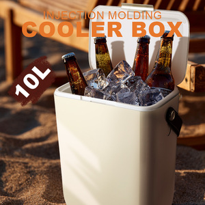 Yeni yükseltme 10L taşınabilir buzluk çanta kutu açık kamp sert soğutucu içecekler için piknik 48H soğuk tutma soğutucu kutusu - Product Image 5