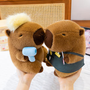 Peluche Capybara Barbier Créatif, Jouet en Peluche Mignon et Original, Coussin Doux à Câliner pour Enfants, Rembourrage en Coton PP, Peluches - Product Image 2