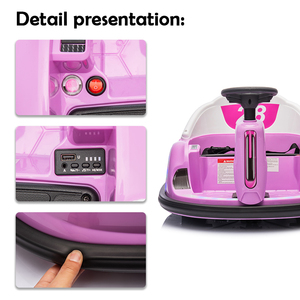 Chất Lượng Cao Điều Khiển Từ Xa Nhựa Trẻ Em Điện Bội Thu Xe Ô Tô Âm Nhạc 360 Quay Bé Điện Bội Thu Xe LED Ánh Sáng Trẻ Em Bội Thu Xe - Product Image 2