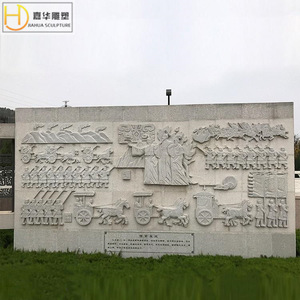 Escultura JIAHUA, Relieve de Fénix en Piedra, Mármol Blanco, Estilo Chino, Decoración de Pared con Figura Animal, Mural Redondo de 60 cm - Product Image 4