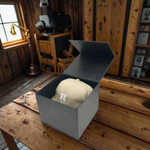 Biểu tượng tùy chỉnh ráp c2s giấy nghệ thuật từ đóng cửa SNAPBACK HAT bao bì hộp đen UV in <span class=keywords><strong>cap</strong></span> Đóng gói hộp cho mũ - Product Image 6