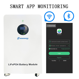 แบตเตอรี่ SMS 51.2V BMS ความจุ 300Ah 15Kwh-30Kwh ระบบโซลาร์เซลล์แบบเรียงซ้อนได้ แยกส่วน ใช้ในบ้าน ระบบไฮบริดกริด CAN - Product Image 4