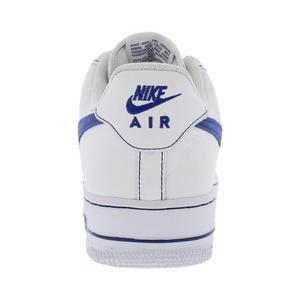 Zapatillas de baloncesto Nike Air Force 1 '07 LV8 de cuero blanco y azul real intenso unisex - Product Image 3