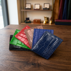 Cartera Bifold de Cuero Genuino RFID para Hombre con Cierre de Botón Delgado y Logotipo Personalizado, Modelo 8064, Venta al por Mayor - Product Image 3