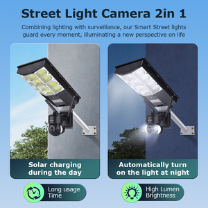 2025 al aire libre IP66 impermeable Cámara Solar de seguridad 4G tarjeta Sim jardín calle luz Color visión nocturna Cctv todo en un sistema - Product Image 2