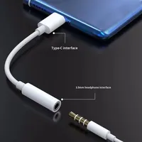 Nuevo Cable adaptador de Audio de 3,5mm para auriculares ABS tipo C conector auxiliar Dongle HiFi DAC para iPhone 15 Samsung contacto de cobre