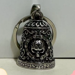 Nuevo Llavero de Motocicleta Estilo Punk Retro de Zinc con Campana de la Suerte, Gran Venta - Product Image 5