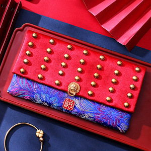 2025 Festival du printemps nouvel an sac en Satin rouge de haute qualité créatif tissu distinctif année serpent Fortune sceau pour décorations de fête - Product Image 2