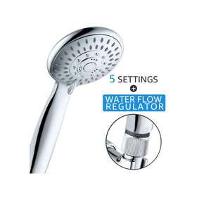 Yüksek Basınçlı 5 Ayarları El Duş Başlığı Akış Regülatörü ile, kolay Kontrol Su Basınç ve Su Akış - Product Image 6