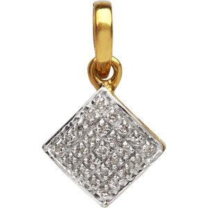 Collier avec pendentif en diamant 0,08 carats, diamant blanc taille ronde, argent sterling, chaîne de 18 pouces, pour femme, à porter au quotidien - Product Image 2