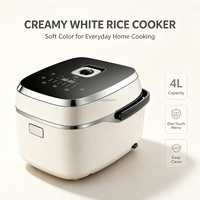 Cuiseur à riz électrique IH, faible teneur en sucre, en acier inoxydable, intelligent, multifonction, avec minuteur numérique, cuiseur vapeur, pour la cuisine domestique, OEM