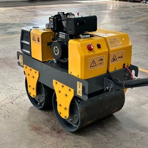 Rodillo Vibratorio para Carreteras de Nuevo Diseño, Mini Rodillo de Asfalto de Doble Tambor - Product Image 1