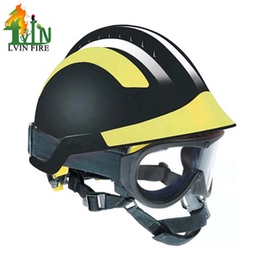 Casque de pompier noir GALLET F2 X-TREM MSA Type China Lvin pour la lutte contre les incendies - Product Image 1