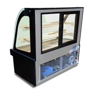 Vitrine réfrigérée de comptoir robuste pour gâteaux avec refroidissement par ventilateur et <span class=keywords><strong>auto</strong></span>-dégivrage, présentoir en verre marbré pour pâtisserie - Product Image 3