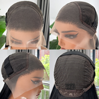 Perruque synthétique 13x4 Latisha Lace Front de qualité supérieure, bouclée birmane, sans colle, résistante à la chaleur, avec boucles françaises et racine des cheveux pré-épilée