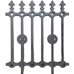 Antik dökme demir çit zarif tasarım galvanizli sıcak daldırma galvanizli çerçeve çift tek dövme iyi boyalı doğa düşük fiyat - Product Image 1