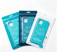 Water Proof Custom Design Electronic Accessory Pouches Eco-friendly Three Side sealed Bags for Mobile Phone case Bags