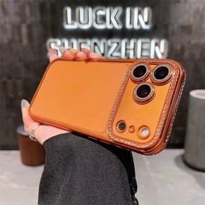 เคสโทรศัพท์กันกระแทกแบบใส ประดับกลิตเตอร์ บลิงค์ เพชร หรูหรา พร้อมฟิล์มเลนส์เคลือบเงา สำหรับ iPhone 17 16 ซีรีส์ - Product Image 1