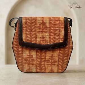 Handmade Cotton Rug Sling Bag Block Printed Ragzine Crossbody Bag <b>Small</b> Bohemian Shoulder <b>Purse</b> Gift - Product Image 5