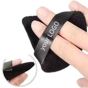 Mini Esponja de Maquillaje de Algodón con Forma de Gota de Agua y Logotipo Personalizado para Polvo Mineral Suelto - Product Image 1