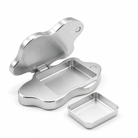 Boîte à baume à lèvres moderne en alliage de zinc poli, avec couvercle coulissant, pour parfum solide, ouverture magnétique, vente en gros, fabrication sur mesure