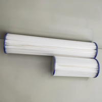 Cartouche plissée en papier PE pour système d'osmose inverse 2,5x10 pouces pour filtre à eau 10µm
