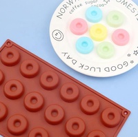 Usine Silicone Mini Donut Pan,18 Cavité Donut Cuisson Moule Plateau Muffin Tasses, Moule À Gâteau, Moule À Biscuit