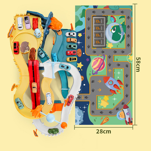 Aventure éducative pour enfants espace dinosaure voiture piste Offre Spéciale bricolage assemblage 4 fentes voiture course ensembles jouet avec lumière et son - Product Image 3