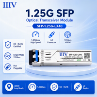 1.25G SFP Alıcı-Verici Modülü SFP-1.25G-LX40 40KM 1310nm LC Dubleks SMF DDM Fonksiyonlu Optik Alıcı-Verici Güvenlik İzleme Fiberi