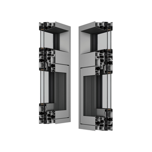 Fenêtre à battant de haute qualité série 110 pour cuisine et villa, à commande manuelle, avec cadre en alliage d'aluminium et verre trempé - Product Image 1