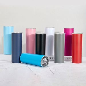 20 Oz Stainless Steel Lid Vacuum Insulated Travel Mug Drinkware Sublimation Custom Logo American Style <b>Skinny</b> Tumbler - Product Image 2