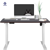 Bureau Électrique Réglable en Hauteur Assis-Debout, Piétement Intelligent Électrique pour Table Relevable, Poste de Travail Ergonomique