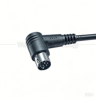 DB9 RS232 Stecker-Buchse zu 8/9 Mini-DIN Serieller Konverter mit Reinkupfer-Geflechtabschirmung