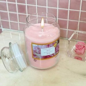 Scented Glass Jar <b>Candles</b> Rose 550g <b>Large</b> Jar <b>Candle</b> Set - Product Image 6