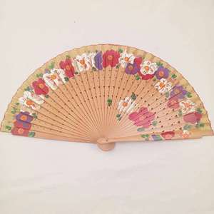Abanico Español de Madera Pintado a Mano para Bodas, Arte Folclórico Ecológico, Decoración del Hogar, Abanico Pulido para Mujer para Expresar Amor - Product Image 6