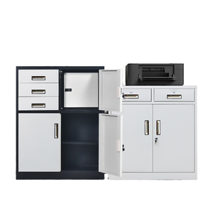 Archivador Comercial Moderno de Acero con Panel, con Cerradura, 2 Cajones, Almacenamiento Móvil Ajustable para Oficina, Hogar y Sala de Estar - Product Image 6