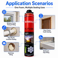 Espuma de Poliuretano Multifuncional A25 de 300 ml, Fórmula Personalizada OEM ODM, para Fijación de Marcos de Ventanas, Sellado de Marcos de Puertas y Tuberías