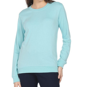 Nouveau design OEM, sweat-shirt en coton 100% uni, broderie personnalisée du logo, style streetwear décontracté, épaules tombantes, sweat-shirts pour femmes - Product Image 4