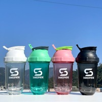 Nouveau shaker à protéines en gros pour PC, pour le sport, la remise en forme, le mélange de milkshake, design étanche et scellé, logo personnalisé