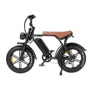 OUXI V8 20*4 Inch Fat Tire aluminum Frame Electric Bike E-bike Cycle Portable Bike with Lithium Battery