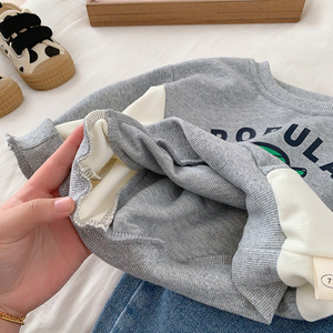 Felpa con cappuccio color patchwork per bambini 0-6 anni autunno inverno abbigliamento per bambini ragazzi pullover per cartoni animati felpa casual per bambini - Product Image 5