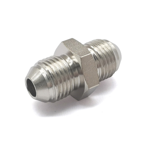 Connecteur droit CNC AN6‑AN6, raccord mâle-mâle en acier nickelé pour mise à niveau de refroidisseur de carburant automobile - Product Image 2