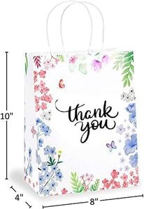 Bolsas de Regalo Florales <span class=keywords><strong>Zoyo</strong></span> de 8x4x10 Pulgadas - Bolsas de Papel Decorativas Pequeñas para Empaquetado Comercial - Product Image 5