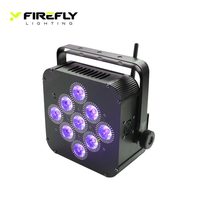Projecteur LED PAR sans fil DMX 9x18W RGBWA+UV à batterie pour événements de mariage et scènes