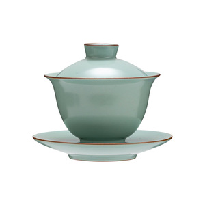 Ru Ware Three Piece Gaiwan Porcelain Lidded <b>Tea</b> Bowl For Kung Fu <b>Tea</b> <b>Set</b> - Product Image 5