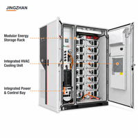 Armoire de stockage d'énergie refroidie par air de 215 kWh, système de batterie industriel et commercial pour l'utilisation dans les projets de réduction des pics de consommation en usine